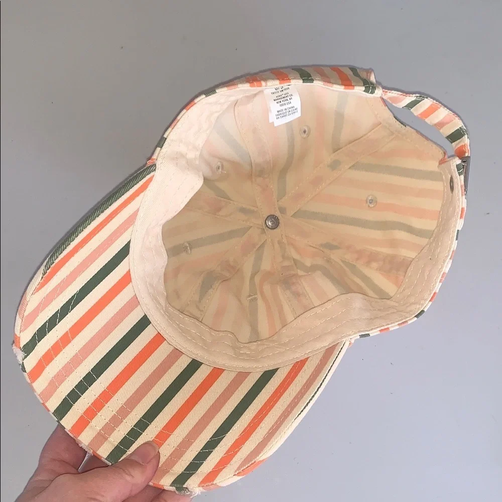 Aerie Funky Striped Distressed Colorful Casual Sporty Ballcap Adjustable OS